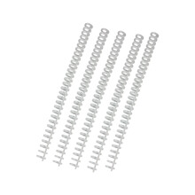 5Pcs 12mm Binding Comb 30 Rings Binding Coils Cuttable-Clear