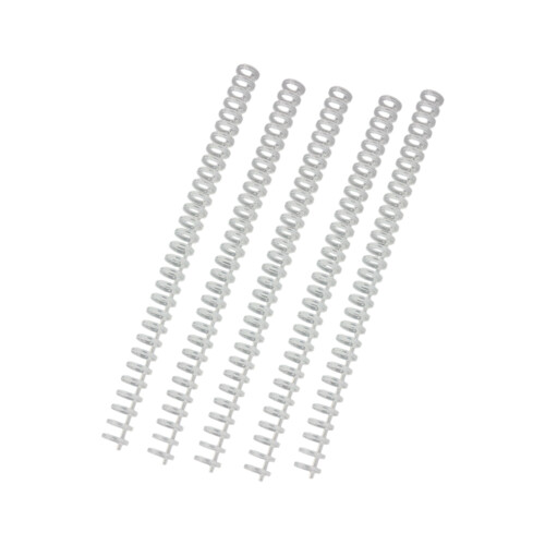 5Pcs 12mm Binding Comb 30 Rings Binding Coils Cuttable-Clear