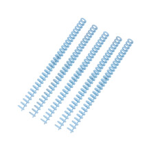 5Pcs 30 Rings Plastic Binding Comb 12mm 30 Hole-Light blue