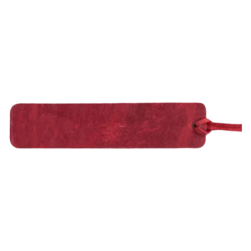 PU Leather Bookmarks Set Decorative Bookmarks Book-Wine red