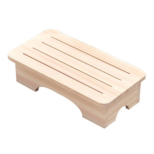 Wood Step Stool Multipurpose as Seat and-Log color Large size