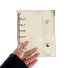 Clear PVC 6 Rings Binder Cover Card Album Covers 6 Rings-silver