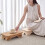 Wood Step Stool Multipurpose as Seat and-Log color Large size 3