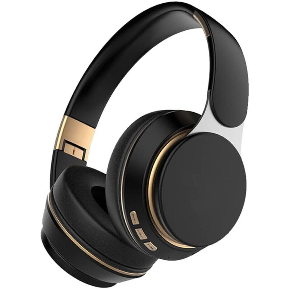 Wireless Over-Ear Headphones Bluetooth 5.0 Deep Bass Hi-Fi Stereo Sound And Black/Gold 9354506657246
