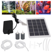 Bomba de oxígeno solar USB aerador 3W5V 0-600mA
