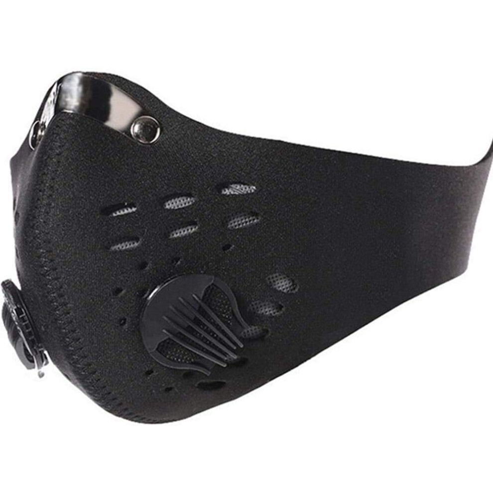 Motorcycle Bicycle Cycling Anti-Pollution Half Face Dust Mask Filter (Black-Bk) For Motorcycle And Bicycle Use 9105992878574