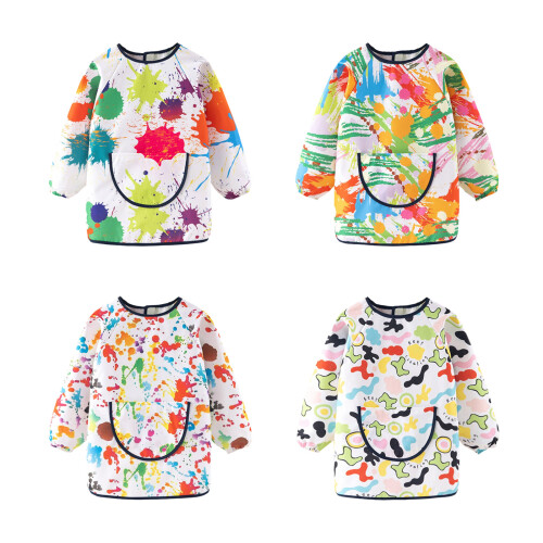 Tabliers de peinture d'enfants de blouses-rayure 18 yards 1