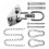 Cintre de plafond industriel avec guide d'installation, support 1