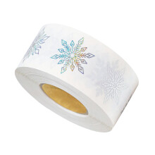 Autocollant décoratif flocon de neige, sceaux d'enveloppe-C989