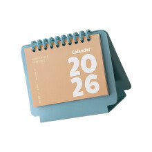 2026 petit calendrier de bureau bloc-notes d'écriture Table-Bleu