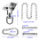 Cintre de plafond industriel avec guide d'installation, support 2