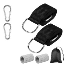 Fixation de chaise suspendue avec mousquetons et sac de