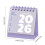 Calendrier de bureau 2026 à double bobine, calendrier de-Jaune 4