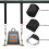 Fixation de chaise suspendue avec mousquetons et sac de 7