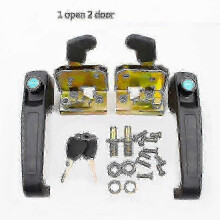 (As show, One size) Heavy Equipment Metal Lock Door Handle Universal Forklift Tractor 502 Type