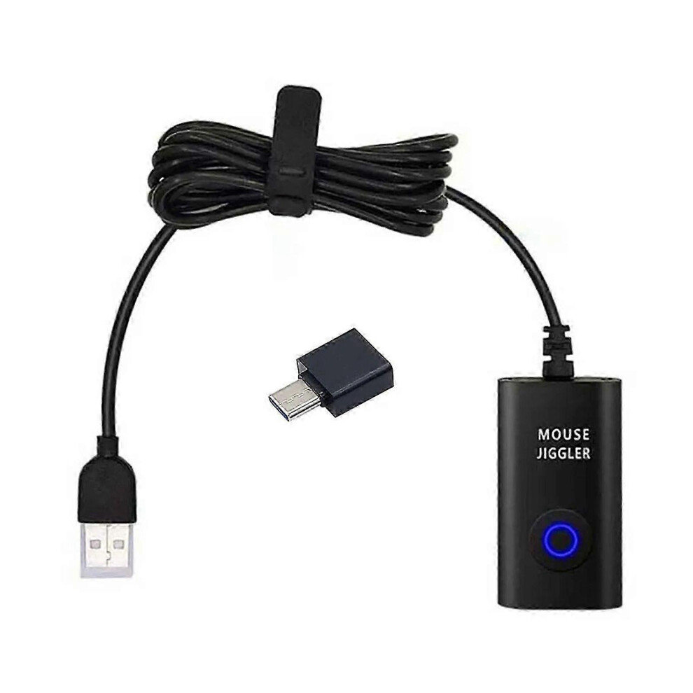 Kikidex (As Show, One Size) Usb Type-C Mouse Jiggler Automatic Computer Mouse Mover Dual-Function Mouse Shaker With On/Off Switch For Computer Awakening