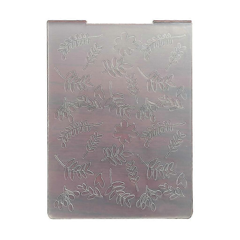 Kikidex (As Show, One Size) Embossing Folder Tree Leaf Template For Photo Album Card Decorative Supplies