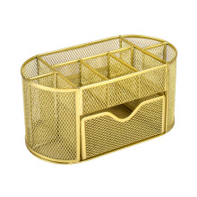 Moderne topologische Schreibtischablage mit 9 Fächern aus-Gold