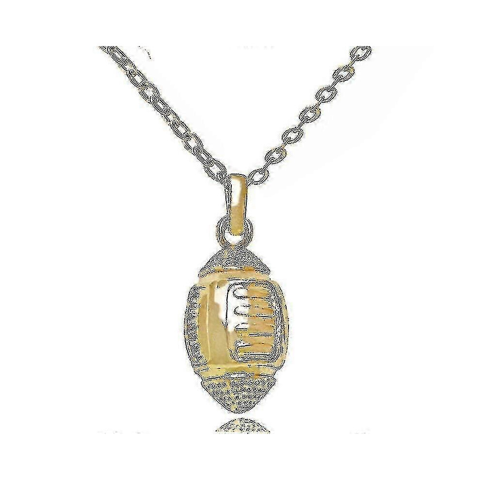 Kikidex (As Show, One Size) Rugby Pendant Necklace Sports Accessories