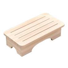 Fußstützenhocker, solide-Log-Farbe. Große Größe