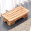 Fußstützenhocker, solide-Log-Farbe. Große Größe 6