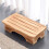 Fußstützenhocker, solide-Log-Farbe. Große Größe 7
