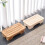 Fußstützenhocker, solide-Log-Farbe. Große Größe 5