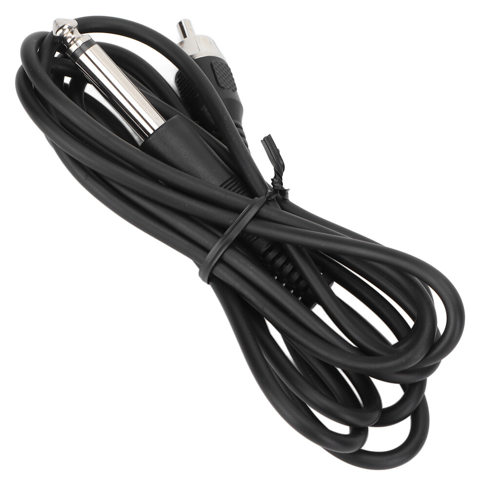 Black Flexible Silicone Rca Tattoo Clip Cord 1.8M For Machines