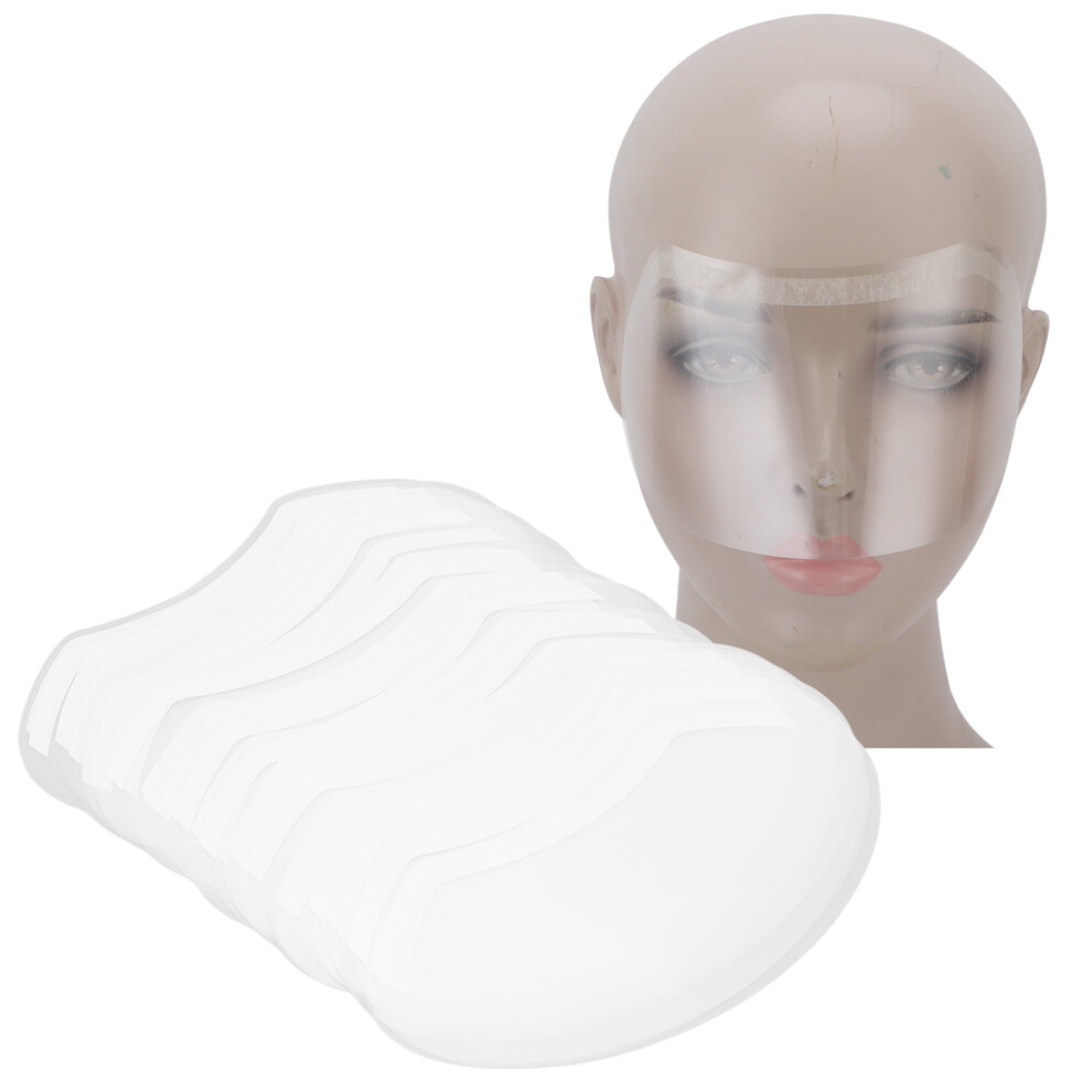 50pcs Clear Face Visors for Eyebrow and Eyeliner Tattoo Aftercare