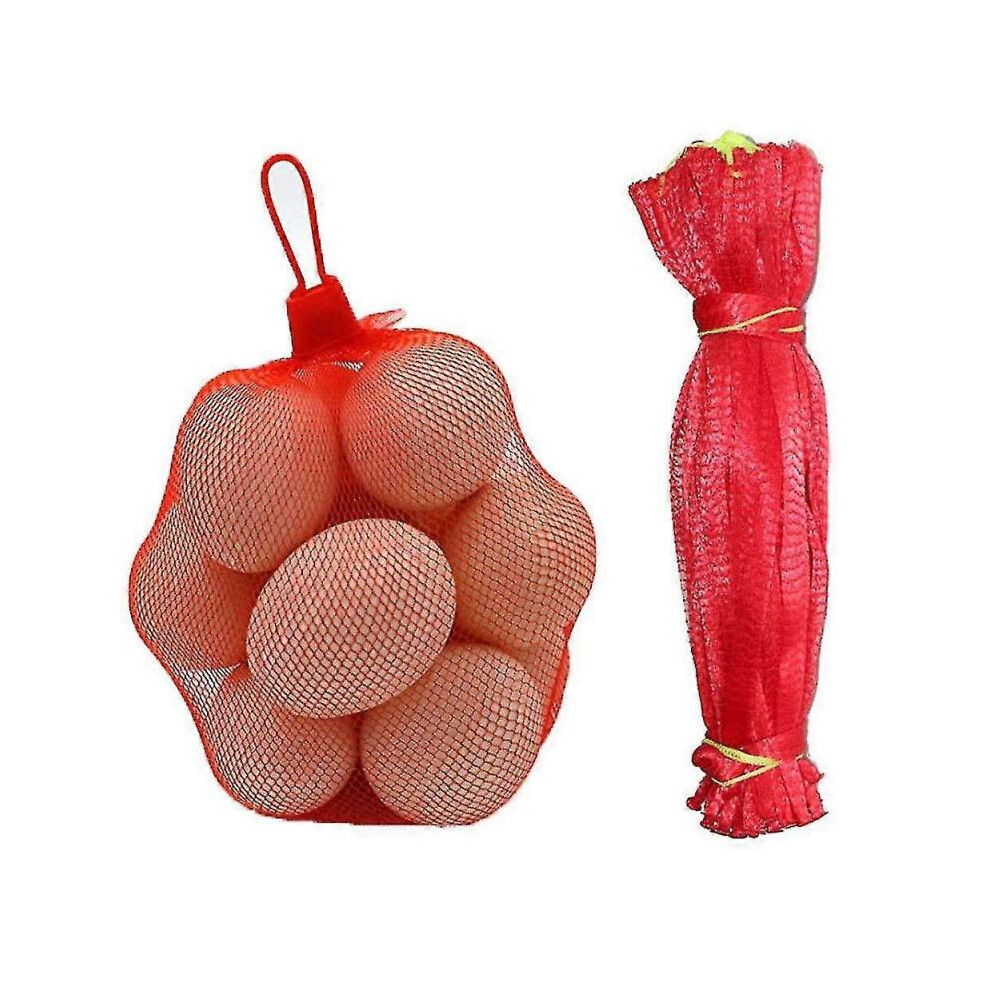 Reusable Net Bag, 100 Pieces Nylon Mesh Vegetable Net Bag, Fruit And Vegetable Packaging Net, For Egg Net Bag-image