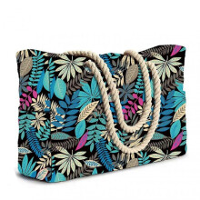 (Color) Simple Stripe Tote Bag Portable Thick Fashion Hobo-Bag Large Capacity Women Shopping Bag