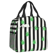 (22x20x10cm  9x8x4in, 5) Tim Burton Horror Movie Thermal Insulated Lunch Bag Women Halloween Beetlejuice Resuable Lunch Tote Box For School Food Bags