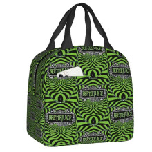 (22x20x10cm  9x8x4in, 13) Tim Burton Horror Movie Thermal Insulated Lunch Bag Women Halloween Beetlejuice Resuable Lunch Tote Box For School Food Bags