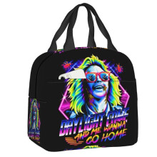 (22x20x10cm  9x8x4in, 19) Tim Burton Horror Movie Thermal Insulated Lunch Bag Women Halloween Beetlejuice Resuable Lunch Tote Box For School Food Bags