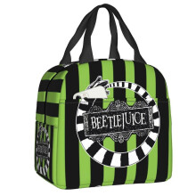 (22x20x10cm  9x8x4in, 7) Tim Burton Horror Movie Thermal Insulated Lunch Bag Women Halloween Beetlejuice Resuable Lunch Tote Box For School Food Bags