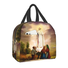 (22x20x13cm, 13) Guadalupe Virgin Mary Thermal Insulated Lunch Bag Catholic Resuable Lunch Tote For Kids School Children Multifunction Food Box