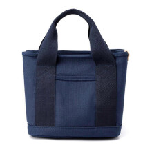 (Portable, blue) Large Capacity Multi-pocket Handbag Women Fashion Canvas Tote Bags Daily Zipper