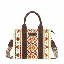 (S, Warm Yellow) Wrangler Tote Bag Western Purse for Women Shoulder Boho Aztec Handbag NEW