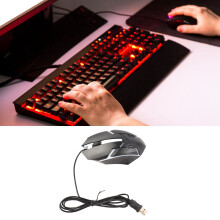 RGB Gaming-Maus 800/1200 DPI, Kabelgebunden USB, ABS, RGB-Beleuchtung