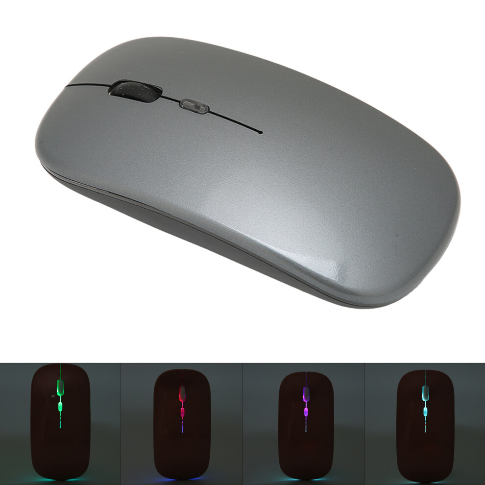 Ultrathin 2.4G Wireless Mouse, 1600Dpi, Rechargeable, Dark/Gray 4351357478599