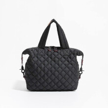(Medium size B) Handbag Luxury Design Down Padded Tote Bags Women Quilted Top Handle Handbags Casual Purses Shoulder Bag Female Crossbody Bag
