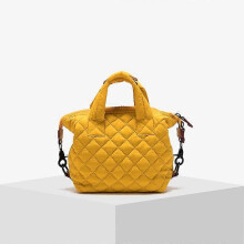 (Small size H) Handbag Luxury Design Down Padded Tote Bags Women Quilted Top Handle Handbags Casual Purses Shoulder Bag Female Crossbody Bag