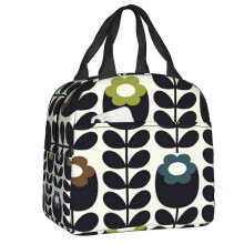 (18) Orla Kiely Bubble Flowers Insulated Lunch Bag For Women Leakproof Scandinavian Thermal Cooler Lunch Tote Beach Camping Travel