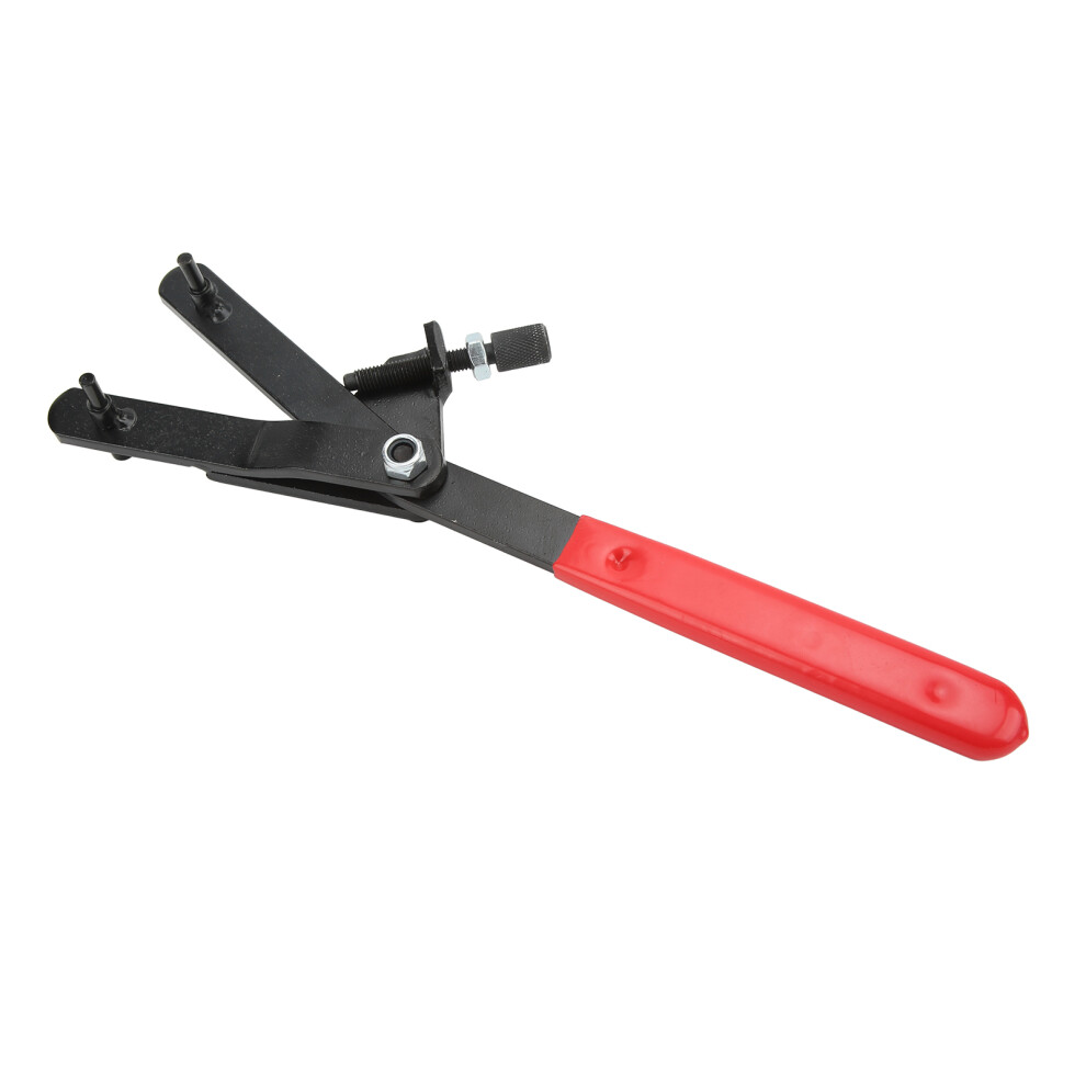 Universal Motorcycle Flywheel Spanner Wrench 53-114Mm Adjustable Red Black 5051357479303