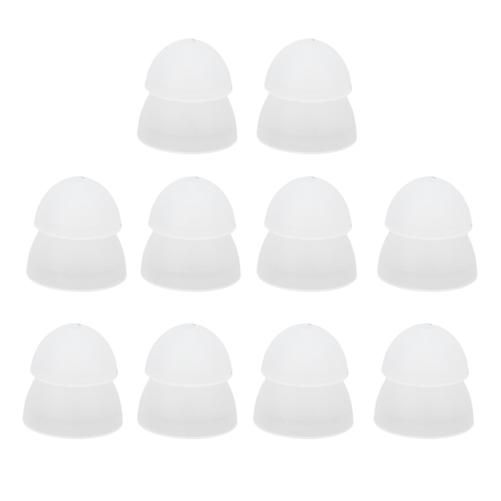 White Soft Silicone Hearing Aid Domes 8Mm Double Layer Washable