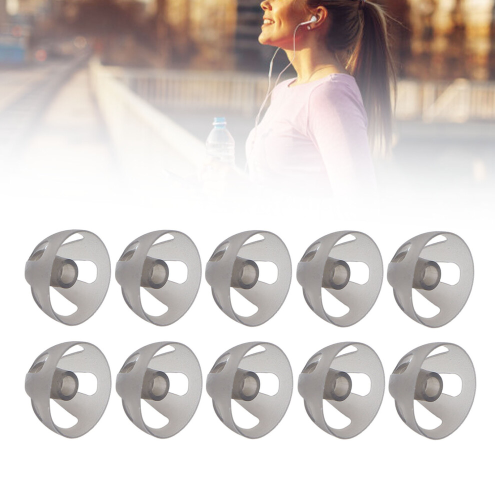 Black Elderly Hearing Aid Soft Domes - 10 Pcs 10Mm Comfort Eartips