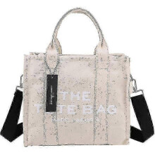 (Beige) Women Handbag Designer Laptop Tote Bag Canvas Messenger Shoulder Crossbody Bag