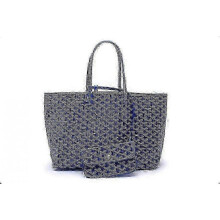 (L, Blue) New Bag Large Capacity Tote Bag Mother Bag Handbag Gifts