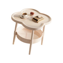 Cream Colored Plastic Bedroom Organizer Lightweight-White S