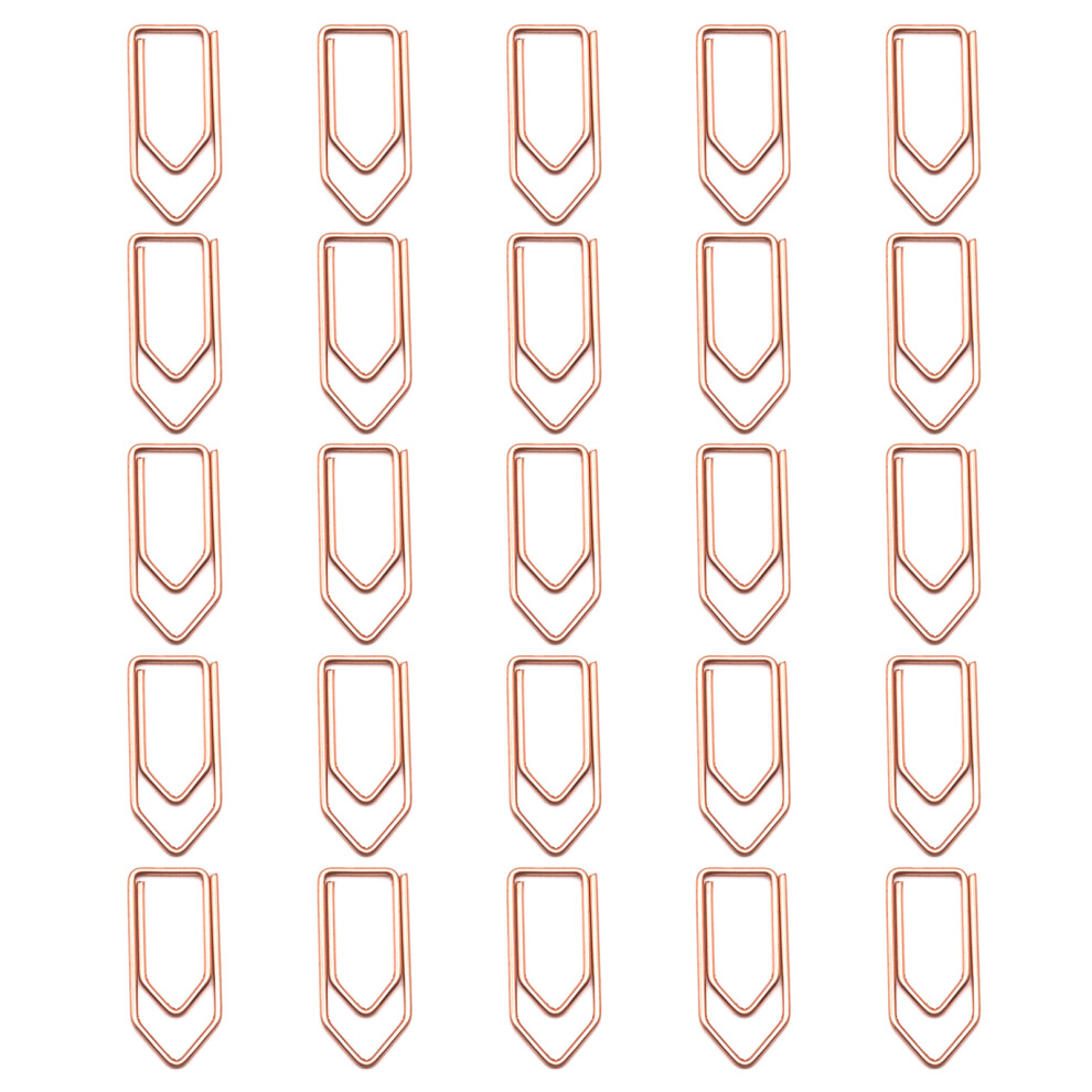 Metal Crayon Paper Clips In Assorted Colors Ideal For-Rose Gold 7754000257621